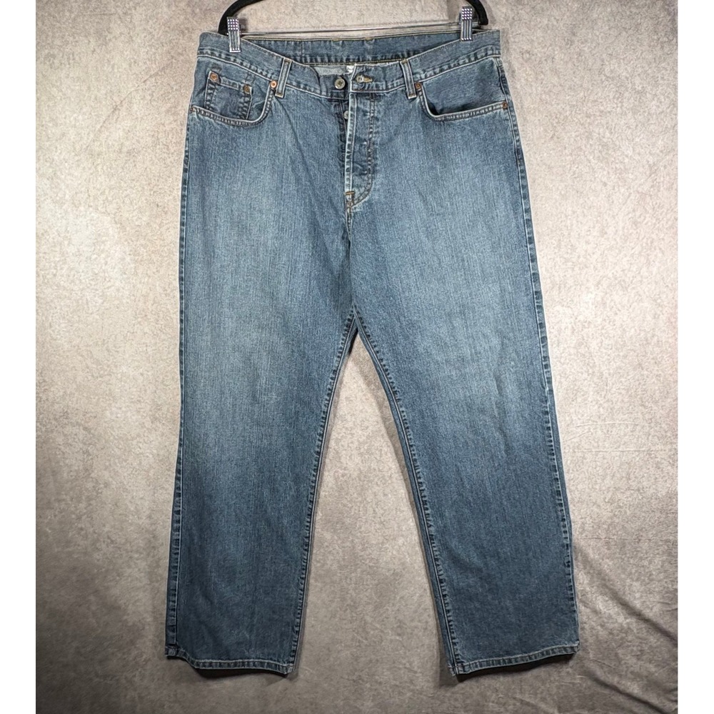 Lucky Brand Jeans Mens 36 Blue Dungarees Loose Fit D American Made Vintage Denim